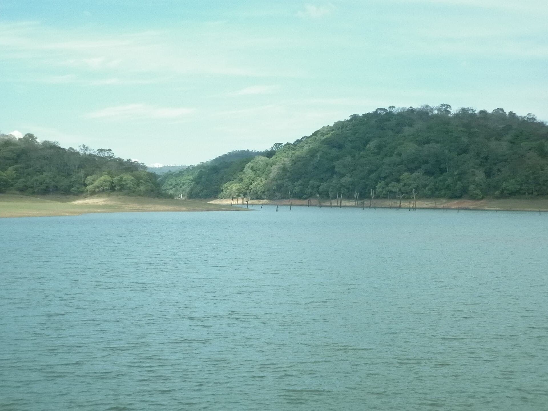 Periyar Lake inside the Periyar Tiger Reserve, Thekkady